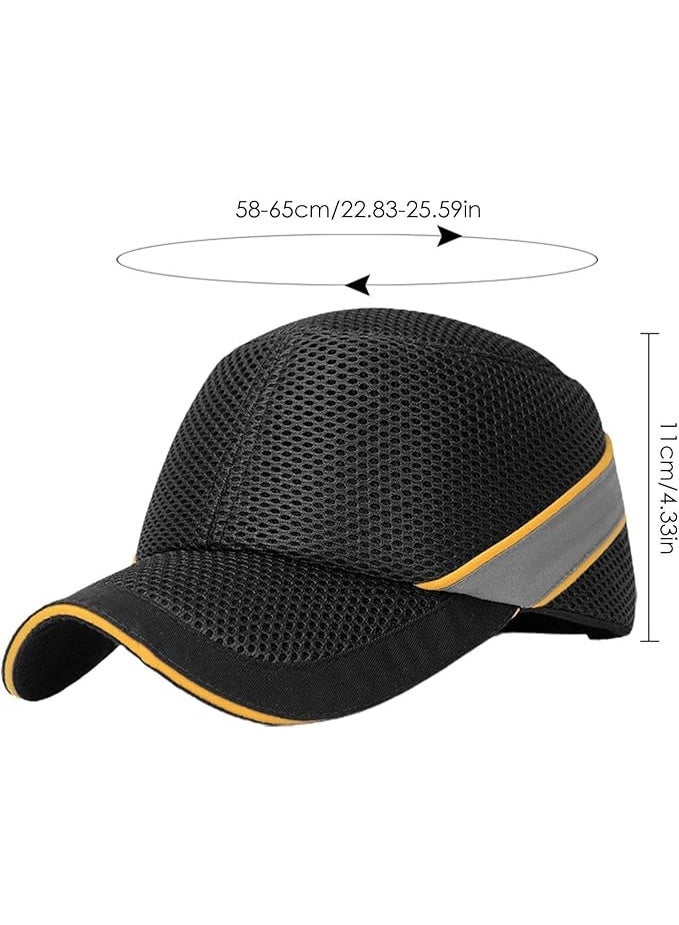 Impact-Resistant Safety Bump Cap with Breathable Mesh Design – Lightweight and Ventilated – Designed for Head Protection in Work Environments – Suitable for Men and Women. - Image 2